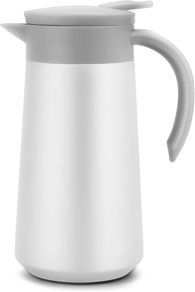 GearRoot 28oz Coffee Carafe Airpot Insulated Coffee Urn Stainless Steel Vacuum Thermal Pot Flask for Coffee, Hot Water, Tea, Hot Beverage - Keep 9 Hours Hot, 18 Hours Cold - Image 1